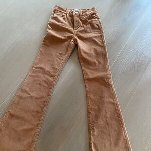 Frame brand, flared ,gold cords with stretch , Size 25